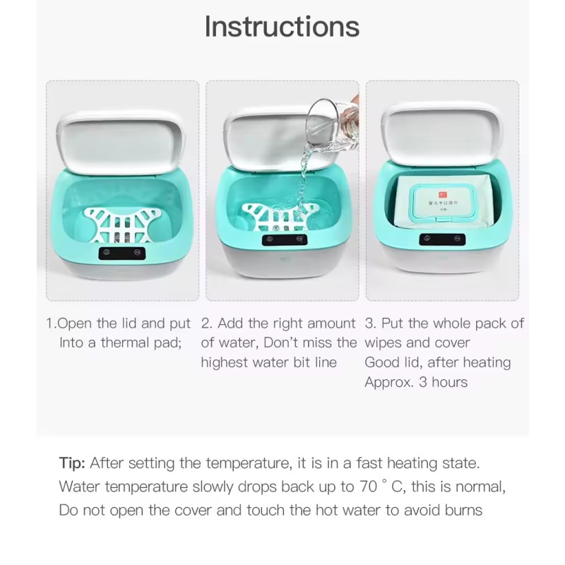 Wet Wipes Warmer Factory - Customizable Quick Clean Portable Smart Dispenser