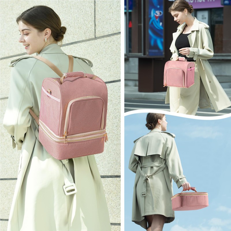 Nursing Cooler Bag Manufacturer - Double-Deck Insulated Mummy Cooler Backpack