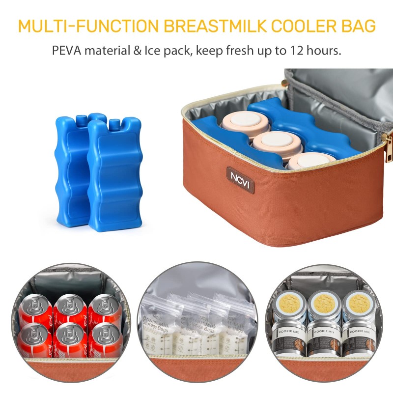 Baby Bottle Cooler Bag Manufacturer - Outdoor Double Deck Cooling Insulated Bag