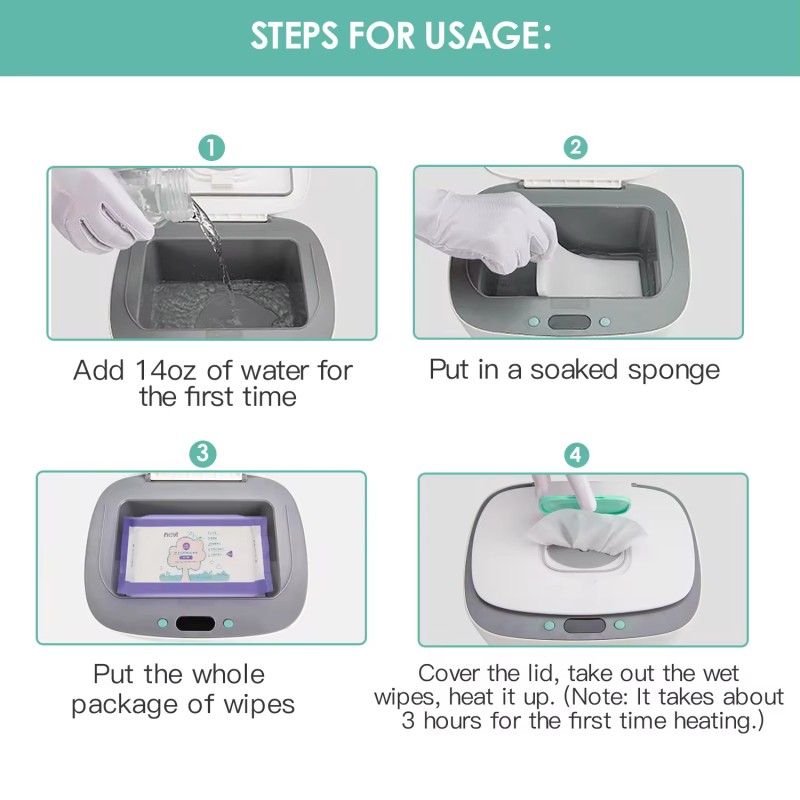 Wet Wipes Warmer Factory - Temperature Display Wipes Warmer and Dispenser