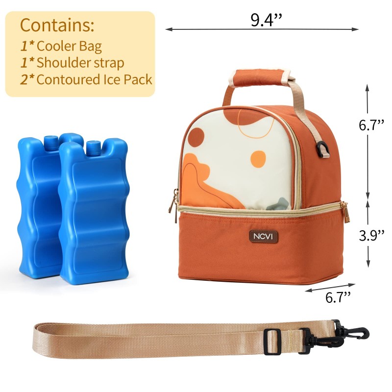 Baby Bottle Cooler Bag Manufacturer - Outdoor Double Deck Cooling Insulated Bag