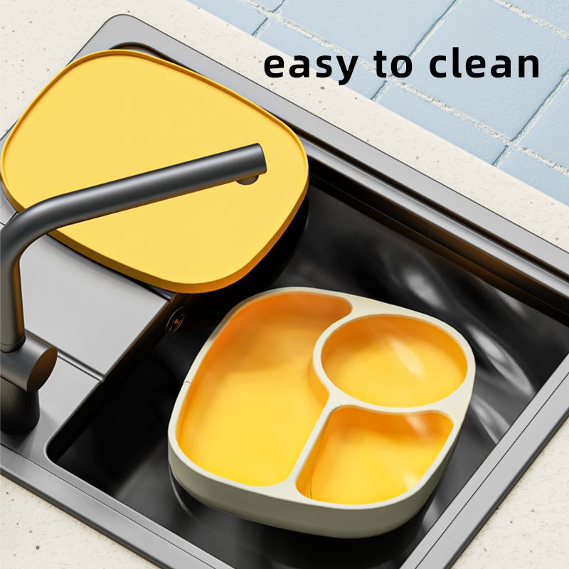 Baby Feeding Plate - BPA Free with Lid