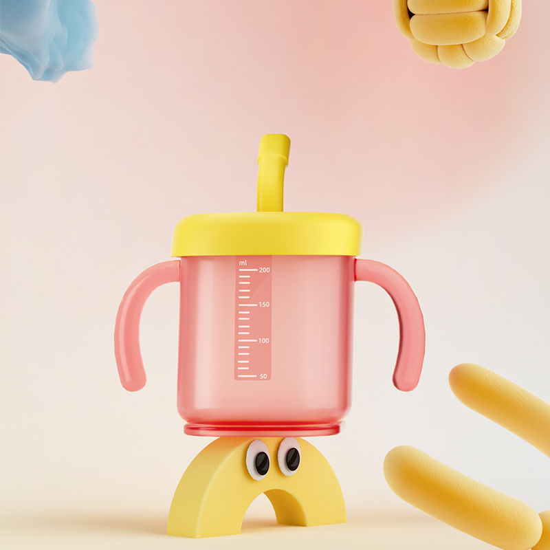 Sippy Cup - BPA Free Straw Training Design