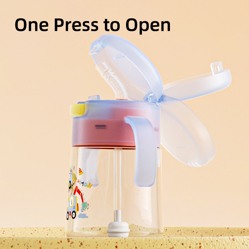 Baby Drinking Cup - 280ml Tritan Straw Training