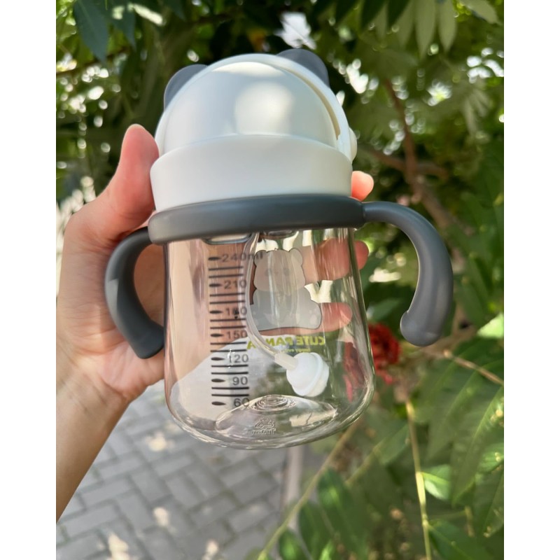 Baby Feeding Cup - 240ml PCTG Tritan with Straw