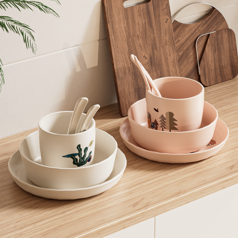 Plate and Bowl Set - Recycle Plastic Kids