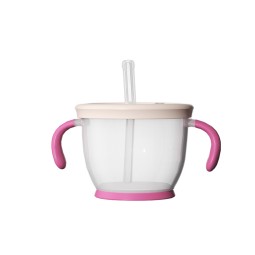 Training Milk Cup - Silicone with Straw Lid