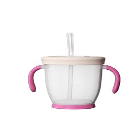 Training Milk Cup - Silicone with Straw Lid