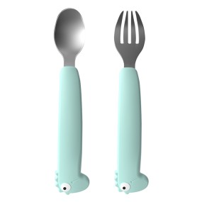 Baby Utensil Set - Dinosaur Shape Stainless