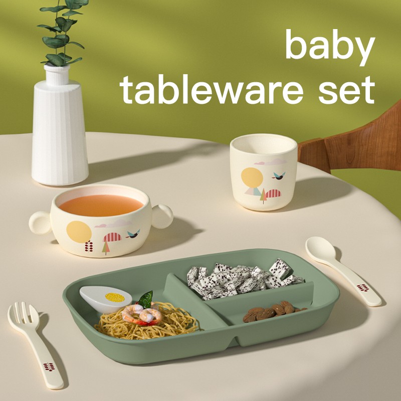 Feeding Tableware Set - Plastic Kids Utensils