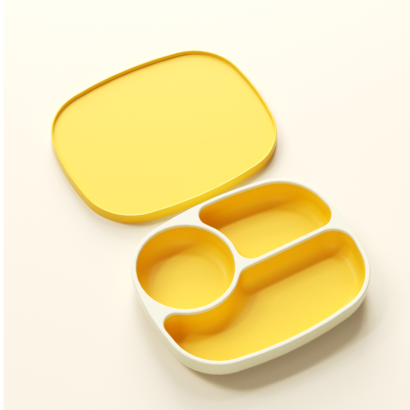 Baby Feeding Plate - BPA Free with Lid