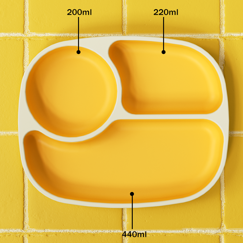 Feeding Plate - Plastic Divided with Cover