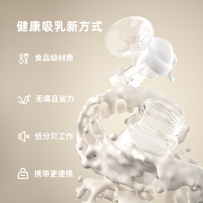 Manual Breast Pump - Portable 5oz Wide Neck