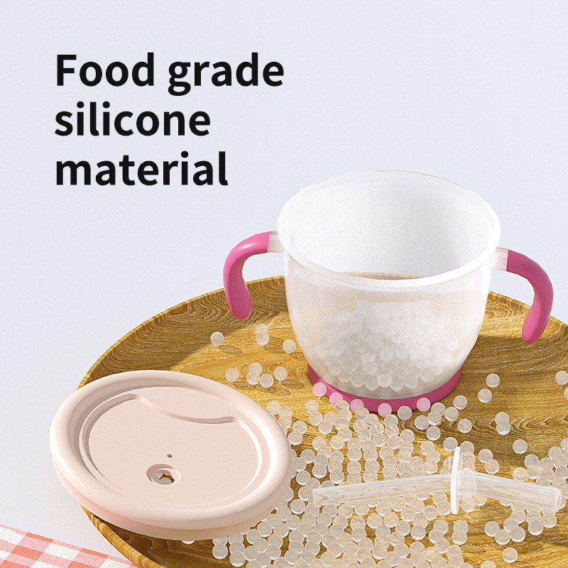 Training Milk Cup - Silicone with Straw Lid