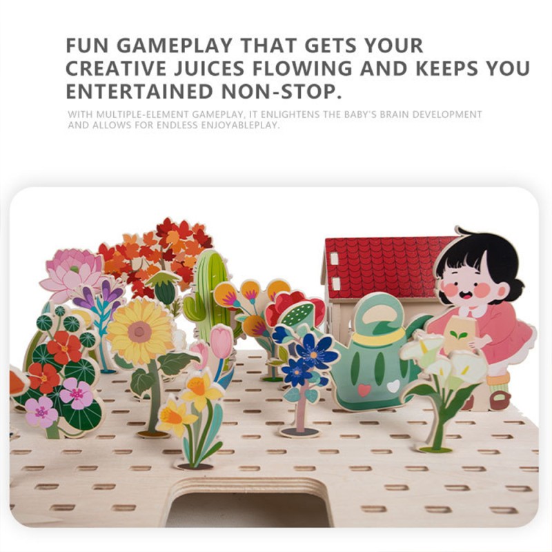 DIY Busy Board Factory - Wooden Fabric Sensory Toy LED