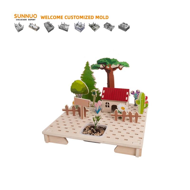 DIY Busy Board Factory - Wooden Fabric Sensory Toy LED