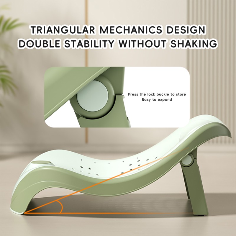 Toddler Bath Seat Manufacturer - Green Pink Color Portable Design