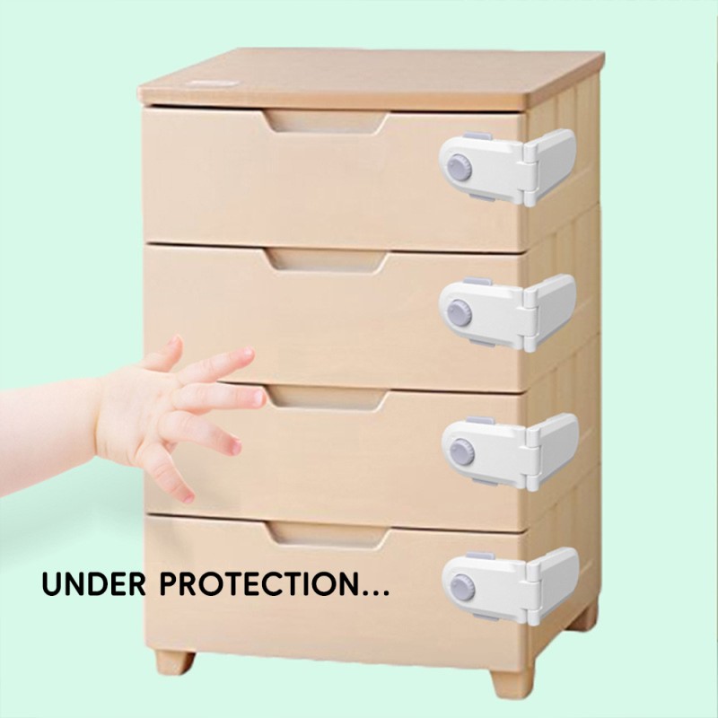 Child Safety Lock Supplier - Transparent Plastic Door Lock