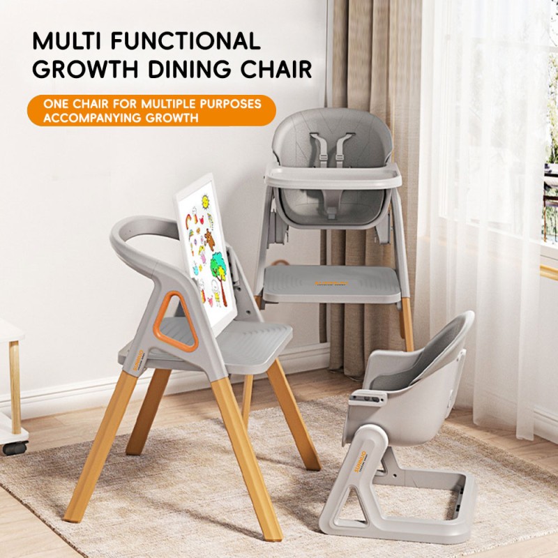 Wooden High Chair Supplier - Removable Tray with Safety Belt