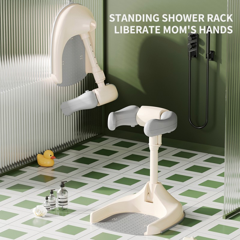 Portable Baby Bath Stand Supplier - Anti-Slip Shower Handle for Toilet
