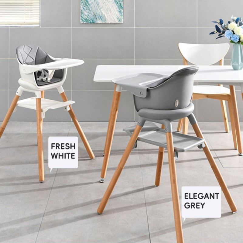 Aluminum Alloy High Chair Factory - Removable Seat Tray Design