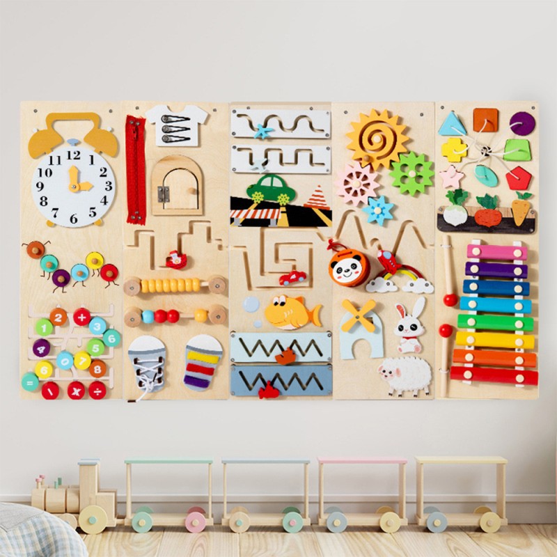 Montessori Busy Board Supplier - Wooden Felt Activity Wall
