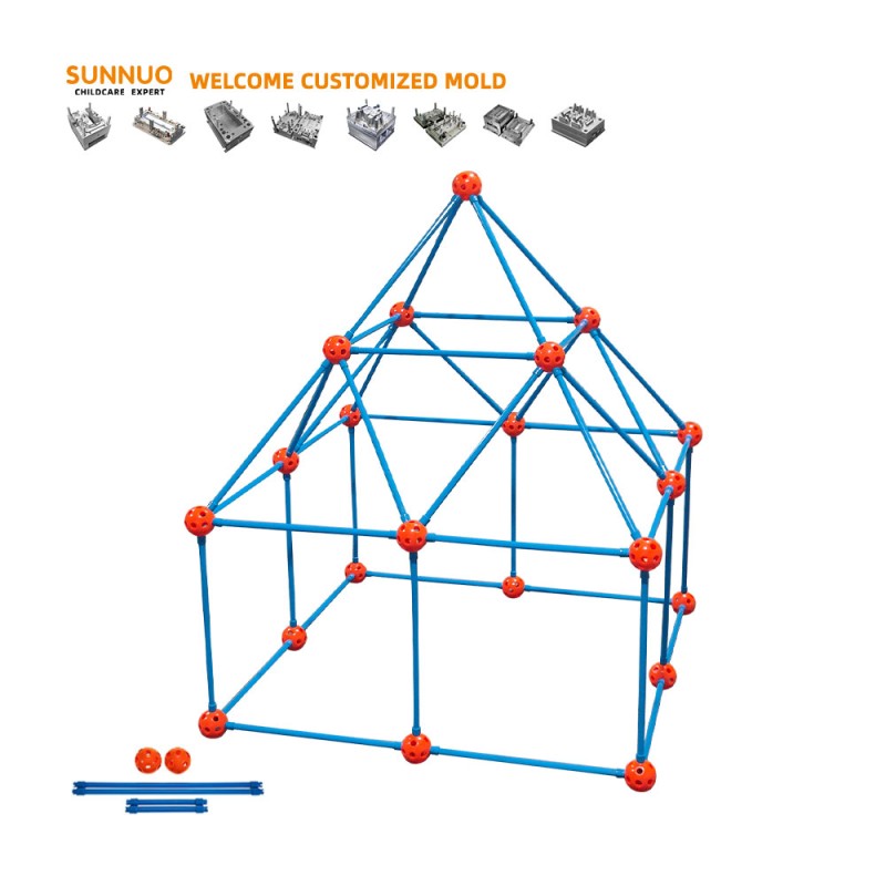 Fort Building Kit Supplier - Green Plastic Tent Builder