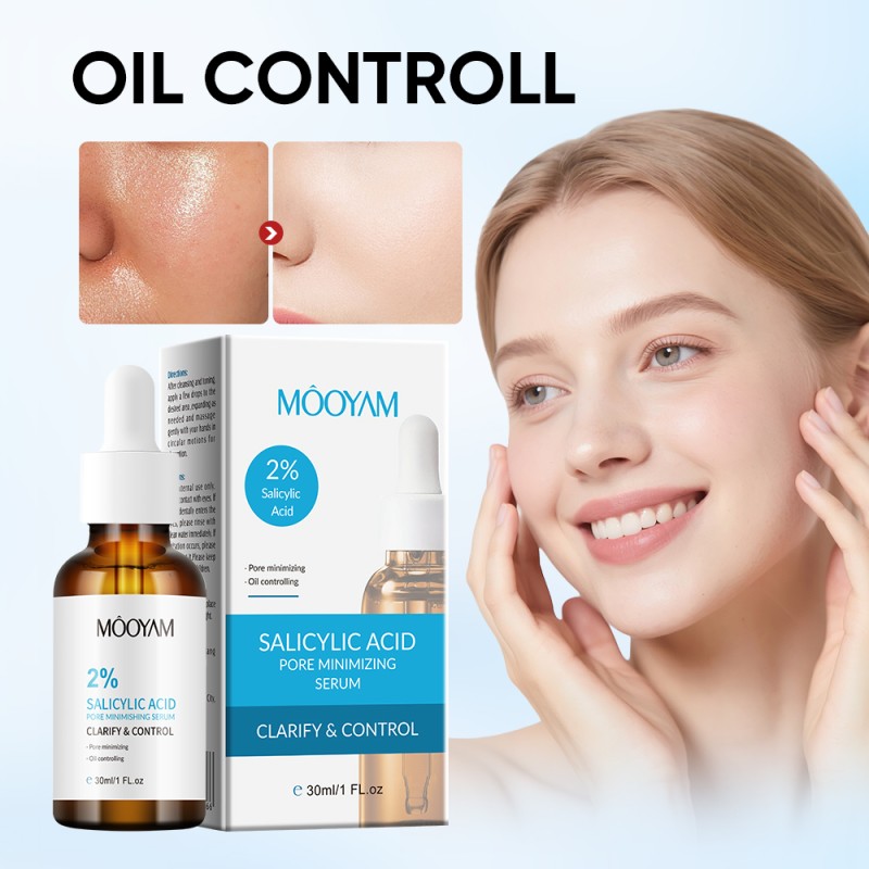 Salicylic Acid Pore Shrinking Serum Face Removing Large Pores Tightening Facial Pore Minimizing Skin Care Serum