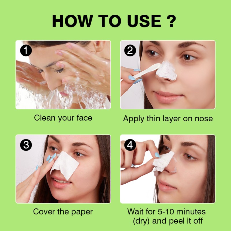 Private Label 30g Peel-Off Nose Strips for Blackhead Removal & Pore Cleansing Oil Control OEM MOOYAM Nose Plant Pore Strip