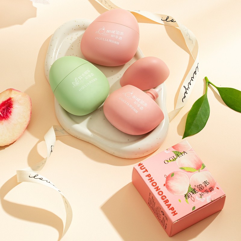 Private Label Peach Sweet Tea Egg Hand Cream 30g Mini Hand Cream Lotion Moisturizing Hand Cream Wholesale