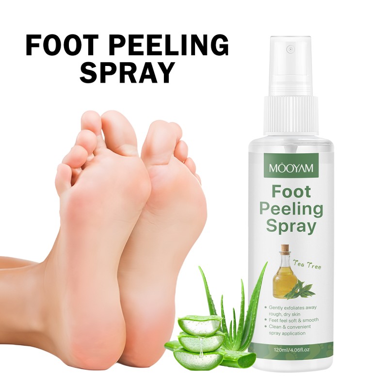 Private Label Gently Exfoliate Tea Tree Oil Foot Peeling Spray