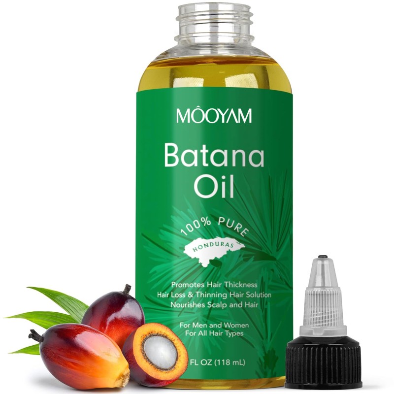 100% Pure & Natural Organic Raw Batana Oil Thicker & Stronger Hair Batana Oil for Hair Growth From Honduras