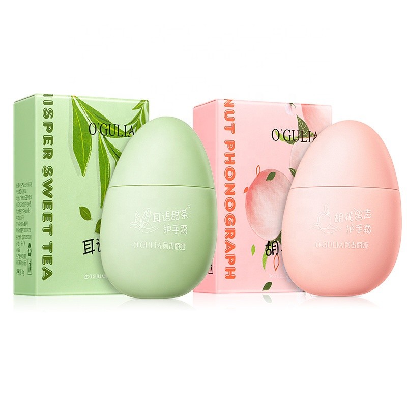 Private Label Peach Sweet Tea Egg Hand Cream 30g Mini Hand Cream Lotion Moisturizing Hand Cream Wholesale