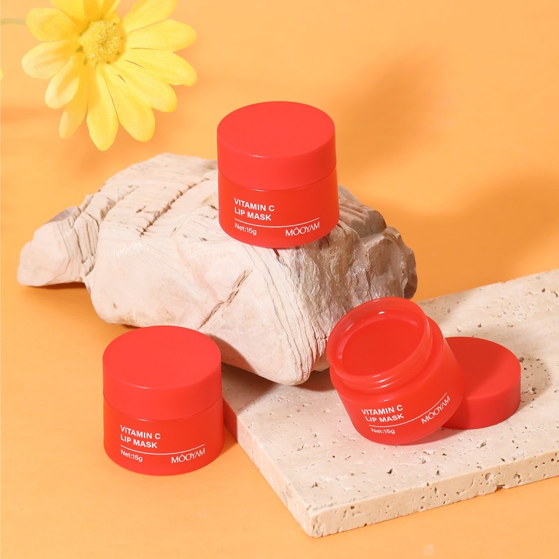 Private Label Lip Sleep Mask Balm Lips Care Moisturizing Organic Pink Mask VC Anti Aging Anti Wrinkles Lips Mask