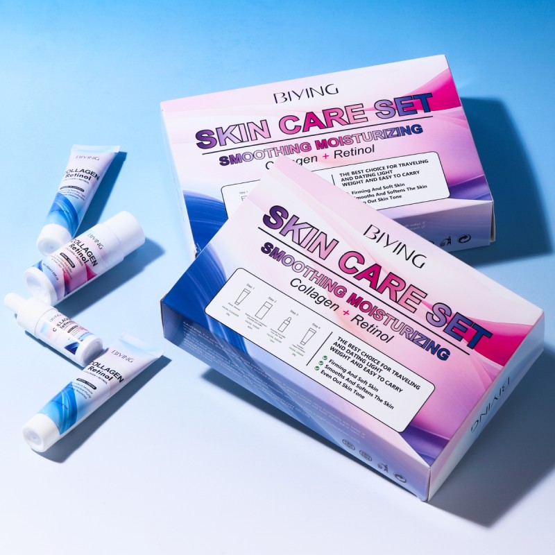 Natural Collagen Skincare Korean Private Label Natural Pure Organic Retinol Wholesale Anti-wrinkle Anti-aging Skin Care Set