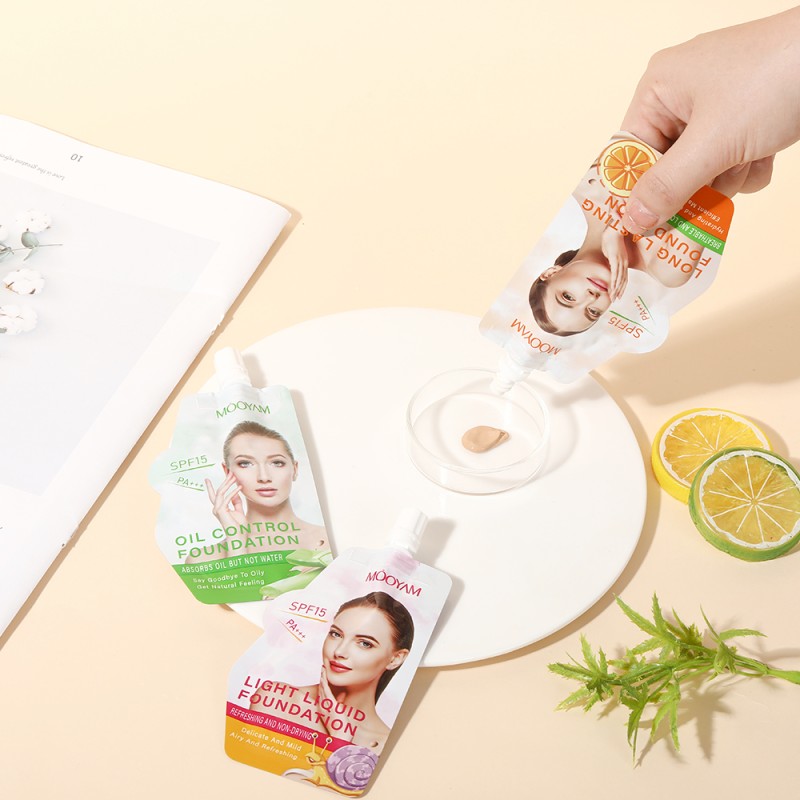 Private Label Makeup Foundation Full Coverage Liquid Foundation Wholesales Female Waterproof Foundation