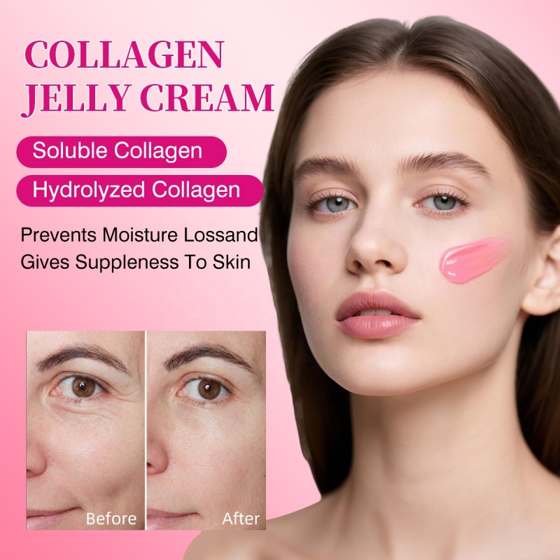 Collagen Niacinamide Jelly Cream Private Label Pore Shrinking Hydrating Anti Aging Jelly Cream for Face Dark Spots