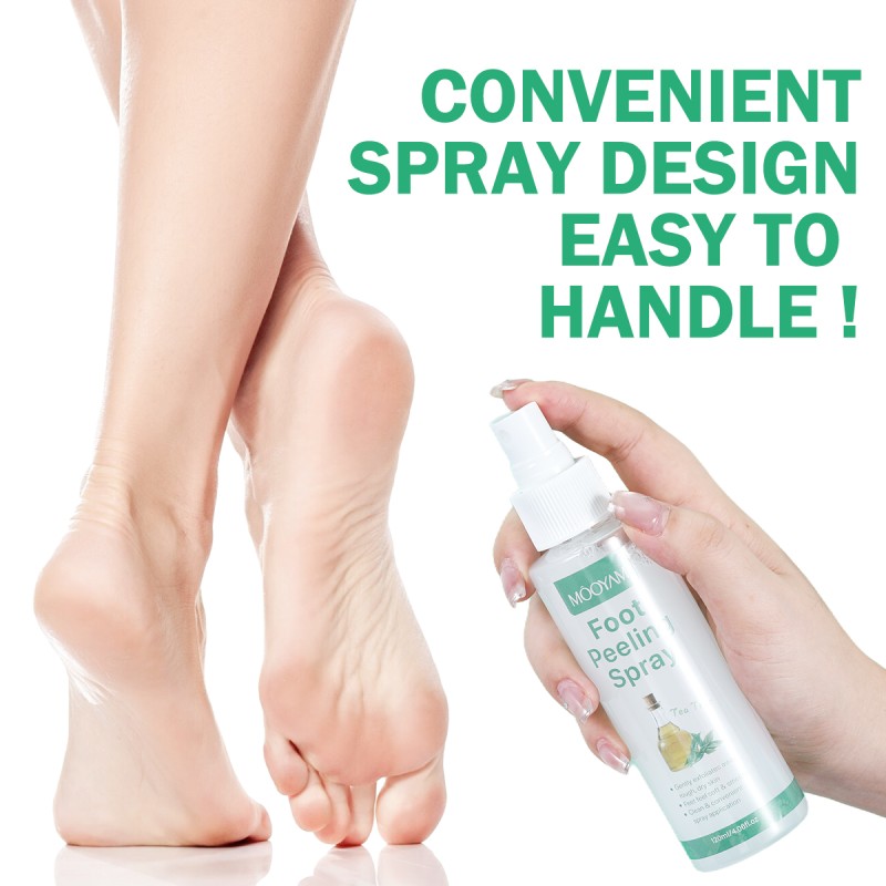 Private Label Gently Exfoliate Tea Tree Oil Foot Peeling Spray