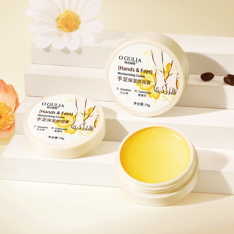 Hand and Foot Moisturizing Cream Calendula Extract Anti-Drying Crack Foot Cream Heel Cracked Repair Feet Cream