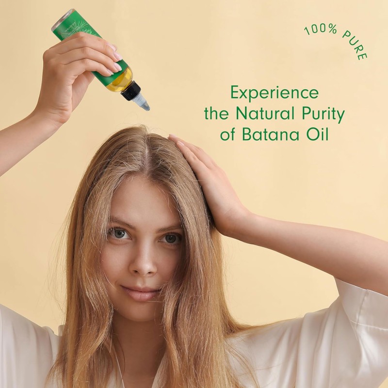 100% Pure & Natural Organic Raw Batana Oil Thicker & Stronger Hair Batana Oil for Hair Growth From Honduras