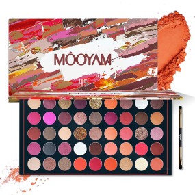 Custom Private Label 45 Colors Eyeshadow Palette / Wholesale High Pigment Waterproof Natural Eye Shadow