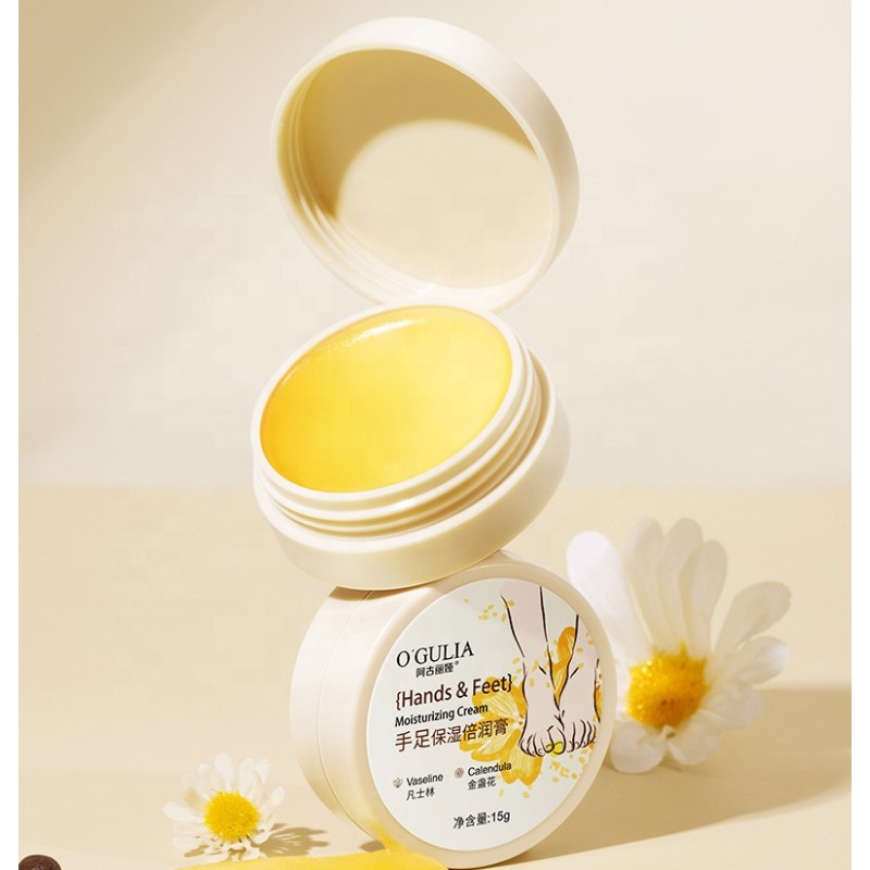 Hand and Foot Moisturizing Cream Calendula Extract Anti-Drying Crack Foot Cream Heel Cracked Repair Feet Cream
