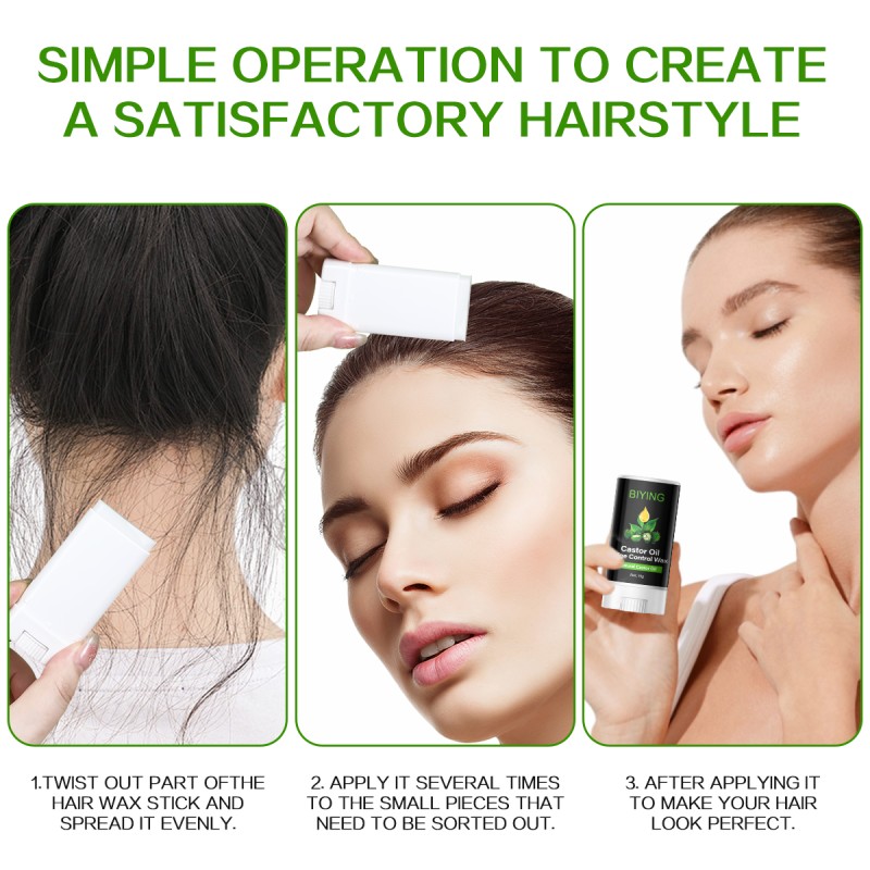 Private Label 5 Types Hair Wax Stick OEM OBM ODM Strong Hair Styling Wax Long-lasting Strong Holding Hair Wax Stick