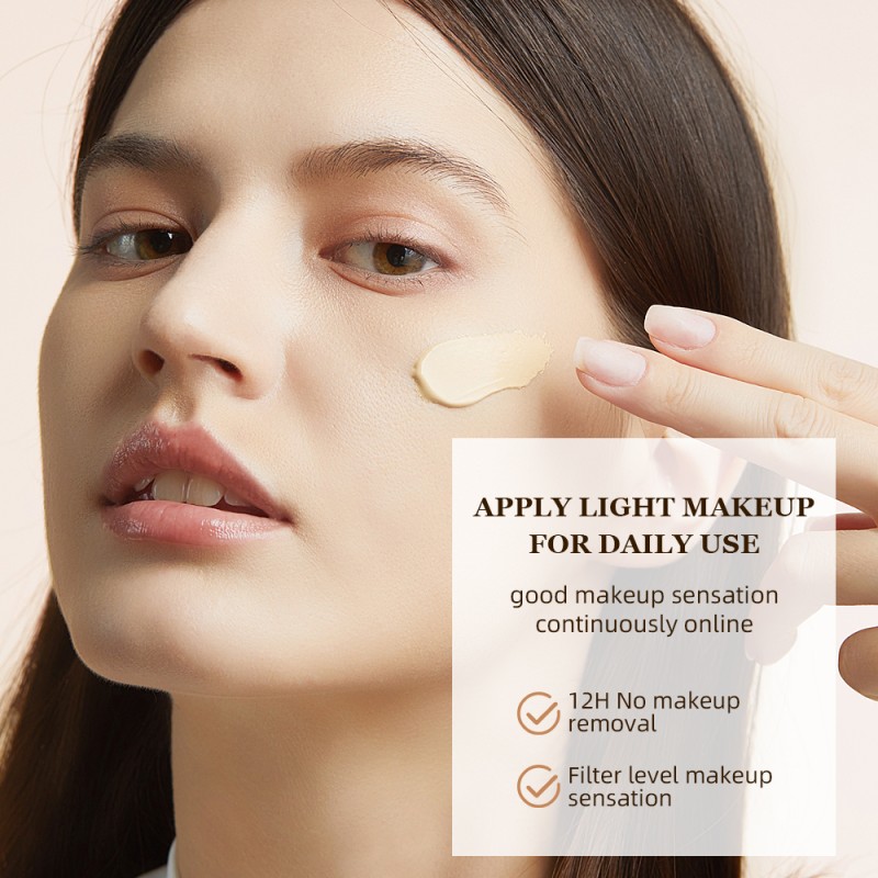 Private Label Makeup Foundation Full Coverage Liquid Foundation Wholesales Female Waterproof Foundation