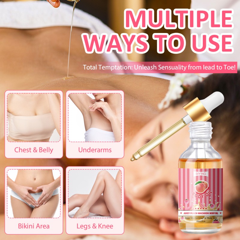 Body Juice Oil Wholesale Moisturizing Firming Pure Essential Oil for Face&Body Massage Nourishing Peach Body Oil