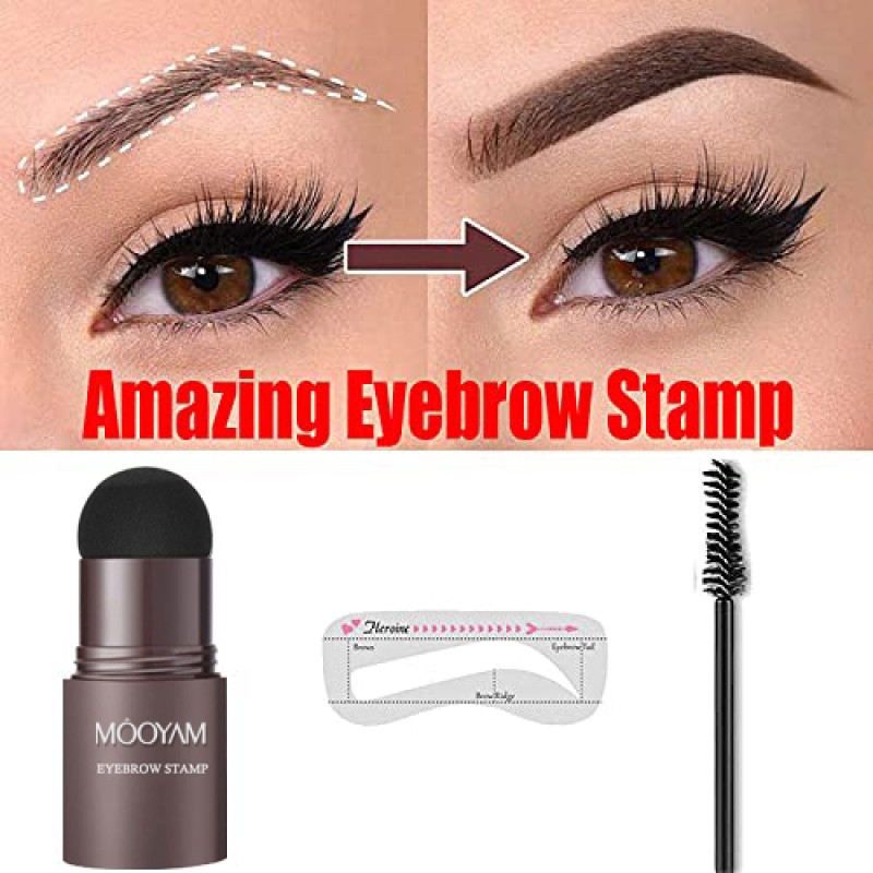 MOOYAM Wholesale One Step Eyebrow Powder Long Lasting Eyebrow Stamp Brow Shaping Kit