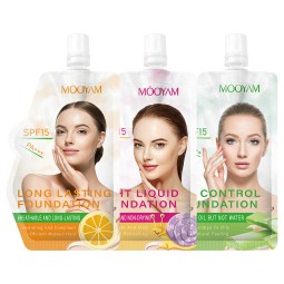 Private Label Makeup Foundation Full Coverage Liquid Foundation Wholesales Female Waterproof Foundation