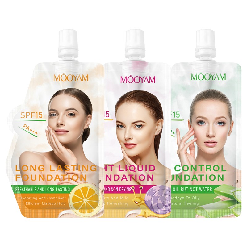 Private Label Makeup Foundation Full Coverage Liquid Foundation Wholesales Female Waterproof Foundation