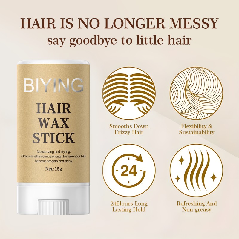 Private Label 5 Types Hair Wax Stick OEM OBM ODM Strong Hair Styling Wax Long-lasting Strong Holding Hair Wax Stick