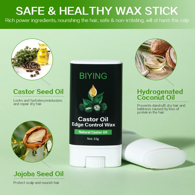 Private Label 5 Types Hair Wax Stick OEM OBM ODM Strong Hair Styling Wax Long-lasting Strong Holding Hair Wax Stick